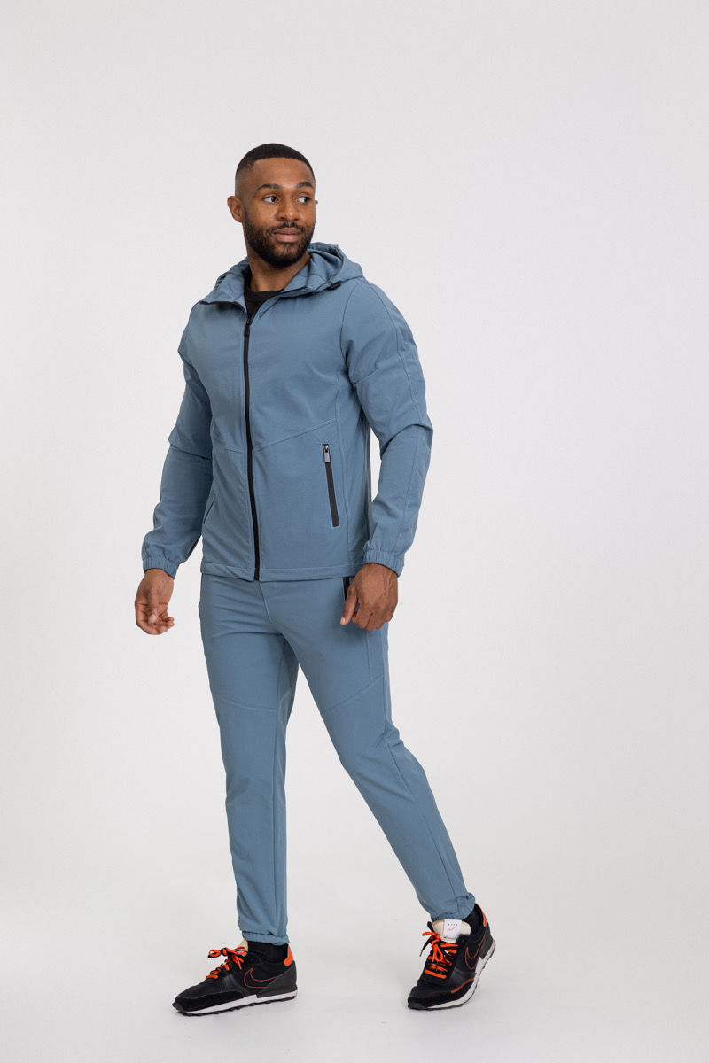 Essential sky blue cotton tracksuit - Image 2