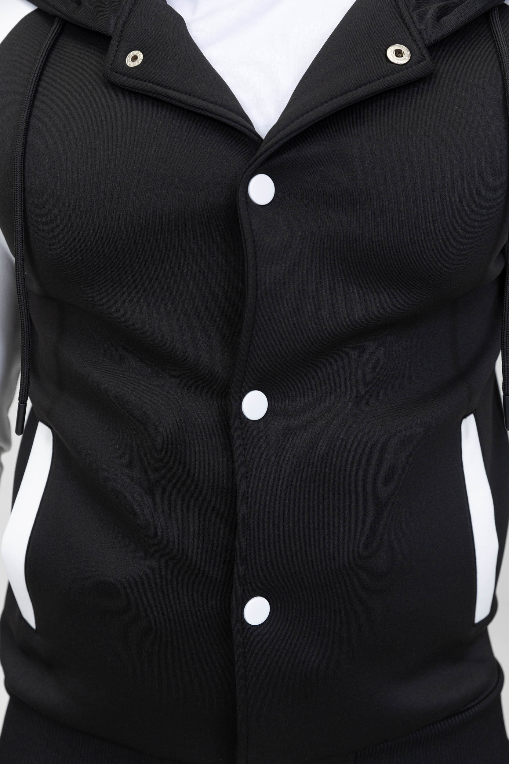 Essential black jersey cotton tracksuit - Image 4