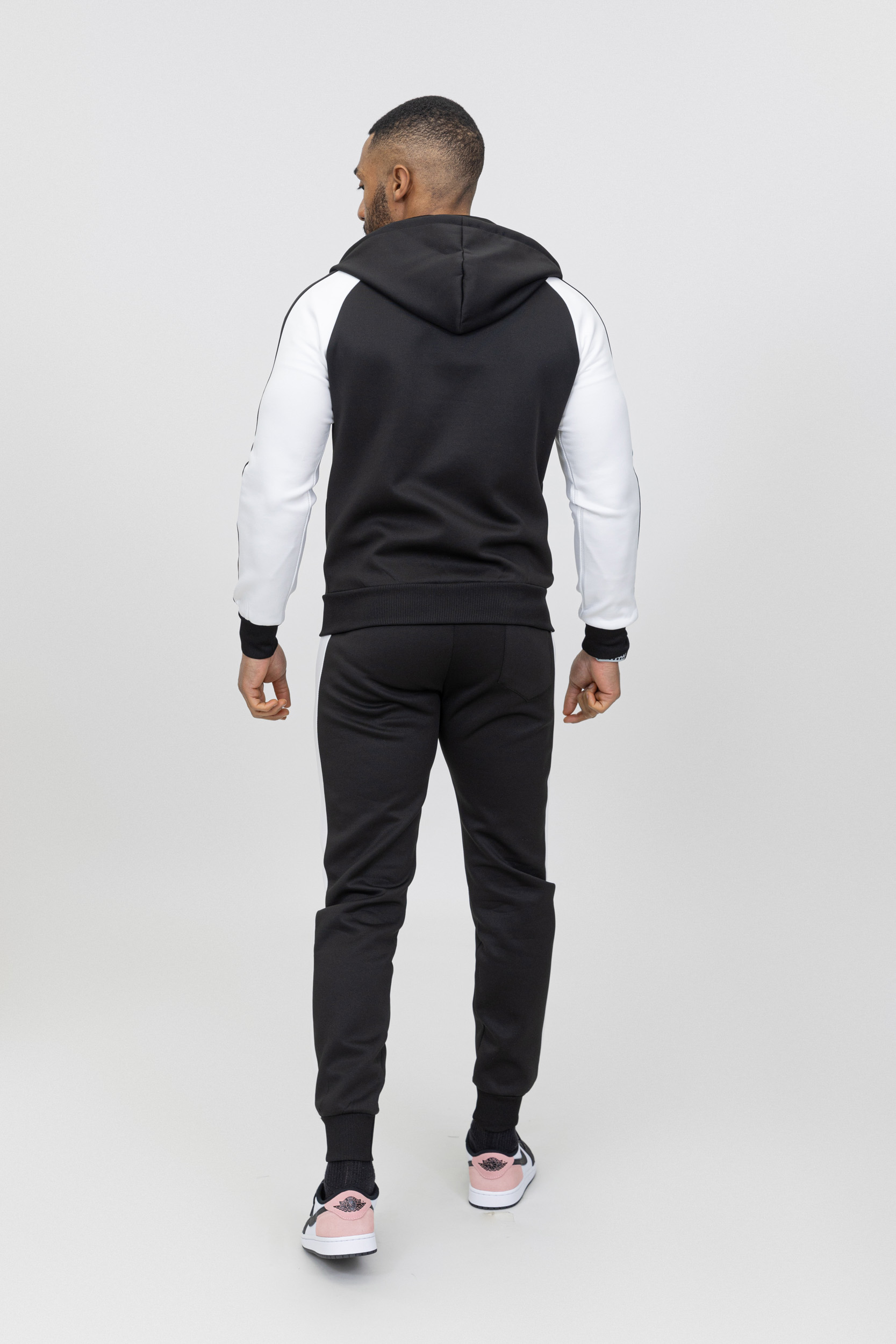 Essential black jersey cotton tracksuit - Image 6