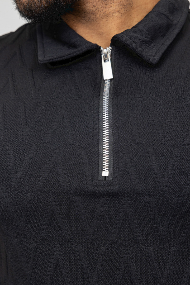 Basic all black cotton relaxed shortset - Image 3