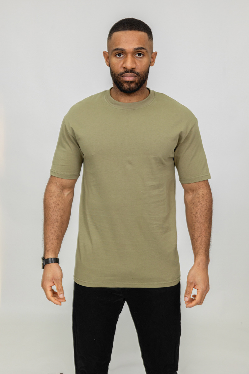 Olive Essential Cotton T-shirt - Image 2