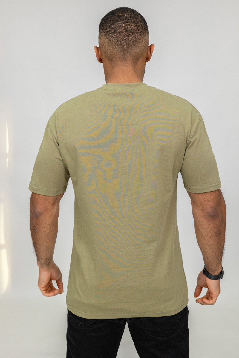 Olive Essential Cotton T-shirt - Image 3