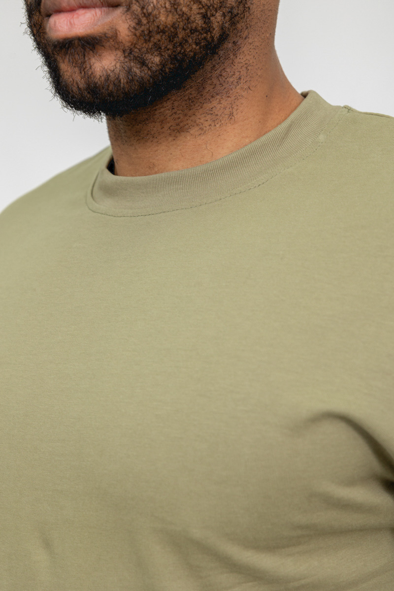 Olive Essential Cotton T-shirt - Image 4