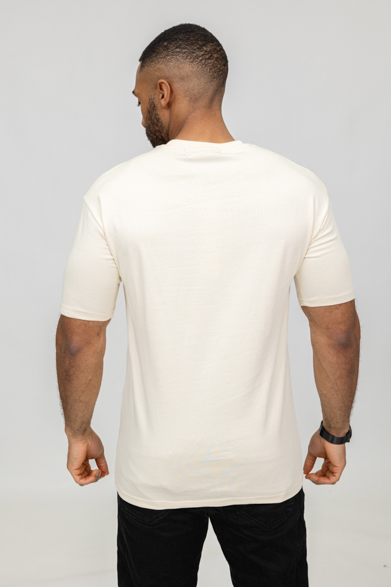 White Essential Cotton T-shirt - Image 4