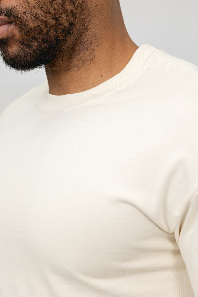 White Essential Cotton T-shirt - Image 5