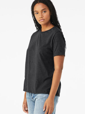 Solid Dark Grey Triblend Women’s Relaxed Triblend Short Sleeve Tee