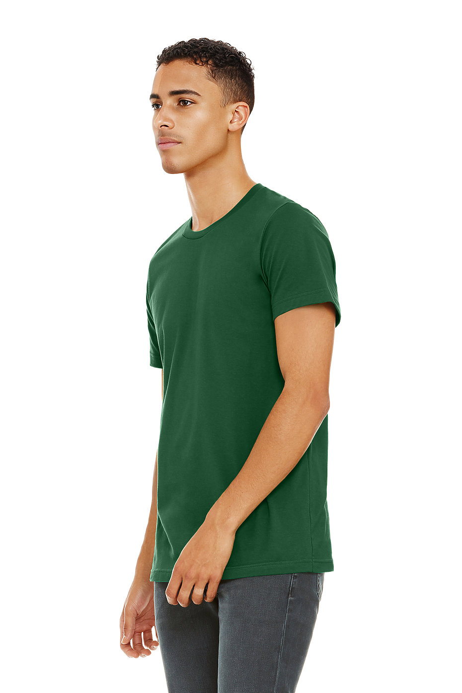 Dark green essential cotton tshirt - Image 3
