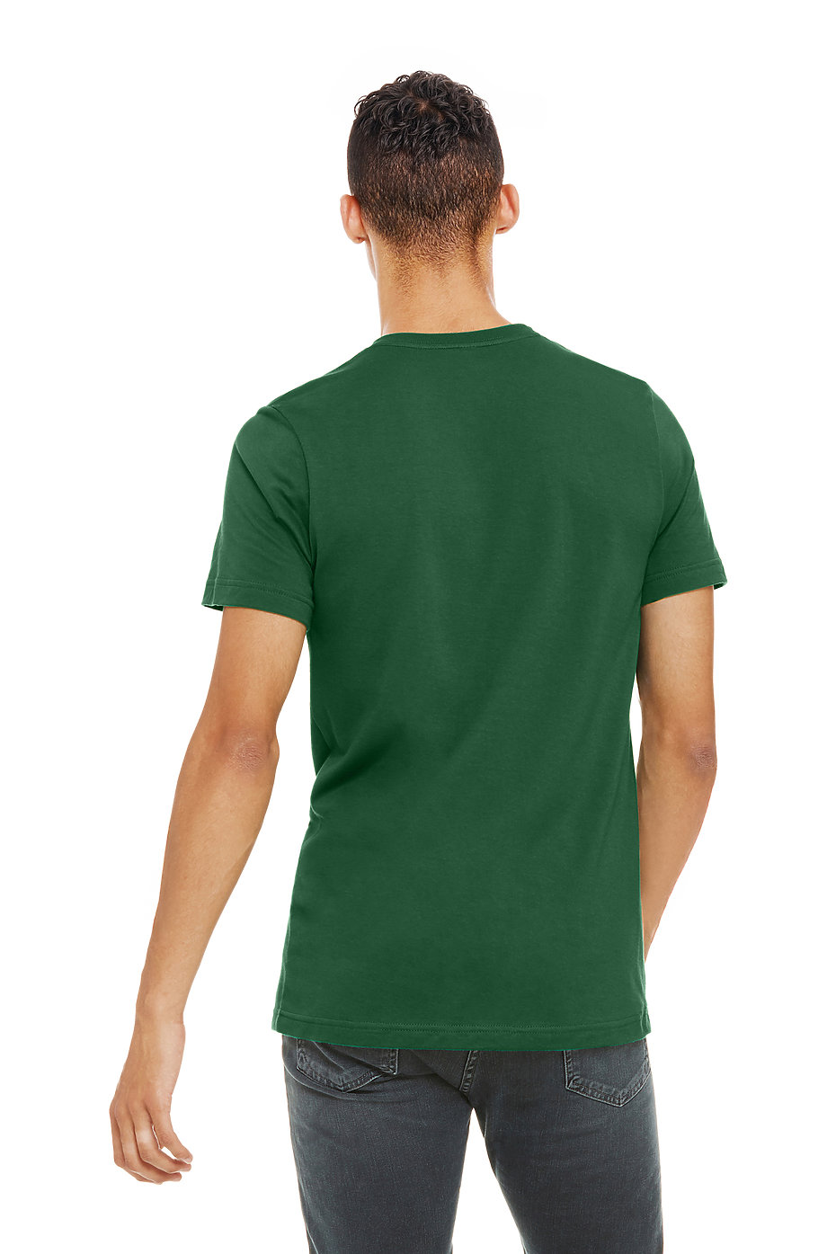 Dark green essential cotton tshirt - Image 4